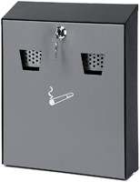 Wandasbak met binnenemmer zwart/grijs 1 Stuk