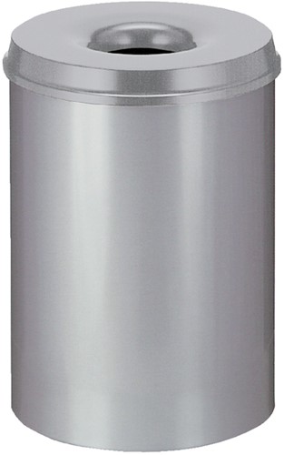 Papierbak+vlamdover Vepabins 30liter grijs 1 Stuk-3