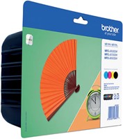 Inktcartridge Brother LC-129XLVALBP zw +3kleuren 4 Stuk-3