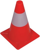Afbakeningskegel 30cm rood wit 1 Stuk-2