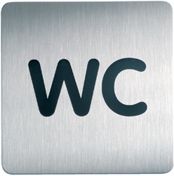 Infobord pictogram Durable vierkant wc 150mm 1 Stuk