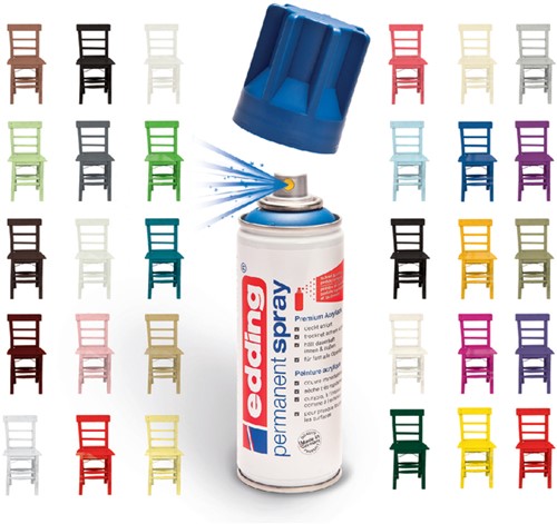 Verfspuitbus edding 5200 permanent mat rood 1 Stuk-3