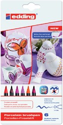 Brushpen edding 4200 porselein warme kleuren 6 Stuk
