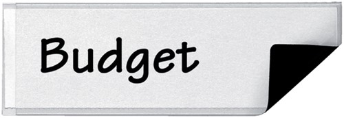 Etikethouder Djois 25x75mm magnetisch tr 6st 6 Stuk