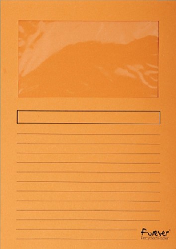 Venstermap Exacompta Forever L-mod 120gr oranje 100 Stuk