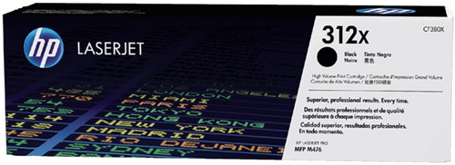 Tonercartridge HP CF380X 312X zwart 1 Stuk