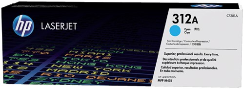 Tonercartridge HP CF381A 312A blauw 1 Stuk