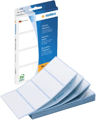 Etiket HERMA adres 4300 88x35mm 250stuks zig-zag 250 etiket-2