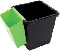 Inzetbak voor vierkante tapse papierbak groen 1 Stuk-2