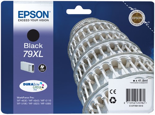 Inktcartridge Epson 79XL T7901 zwart 1 Stuk
