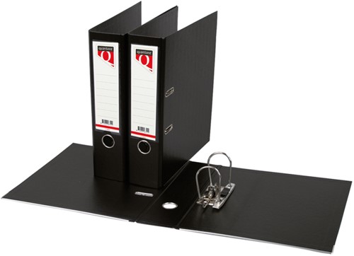 Ordner Quantore A4 80mm PP zwart 1 Stuk