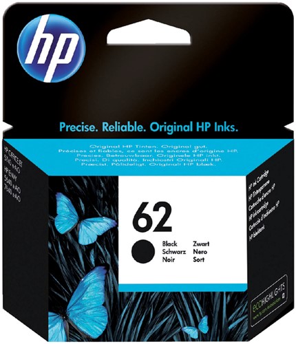 Inktcartridge HP C2P04AE 62 zwart 1 Stuk