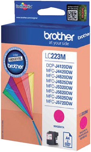 Inktcartridge Brother LC-223M rood 1 Stuk-2
