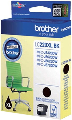 Inktcartridge Brother LC-229XLBK zwart 1 Stuk