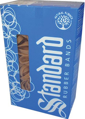 Elastiek Standard 68 140x5mm 500gr 285st bruin 500 Gram-2