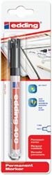 Viltstift edding 400 rond 1mm zwart 1 Stuk