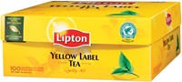 Thee Lipton yellow label zonder envelop 100x1.5gr 100 Stuk