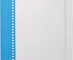 Ruiterstrook Elba Nr 9 157x7mm lateraal blauw 10st 10 Stuk