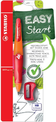 Vulpotlood STABILO Easyergo HB 3.15mm rechts or/rd 1 Stuk