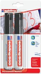 Viltstift edding 800 schuin 4-12mm zwart 2 Stuk