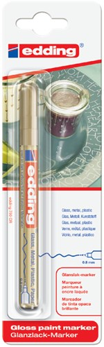 Paintmarker edding 780 oliebasis 0.8mm goud bls 1 Stuk