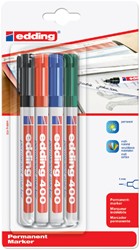 Viltstift edding 400 rond 1mm assorti 4 Stuk