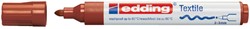 Textielmarker edding 4500 rond 2-3mm bruin 1 Stuk