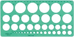 Cirkelsjabloon Linex 39cir grn 1 Stuk