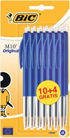 Balpen Bic M10 M blauw 14 Stuk