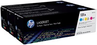 Tonercartridge HP U0SL1AM 131A 3 kleuren 3 Stuk