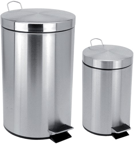 Pedaalemmer V-part 3 liter mat rvs 1 Stuk-2