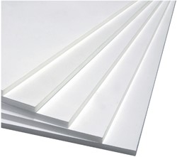 Foamboard 50x70cm 2-zijdig 5mm wit 1 Stuk