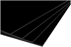 Foamboard 50x70cm 2-zijdig 5mm zwart 1 Stuk