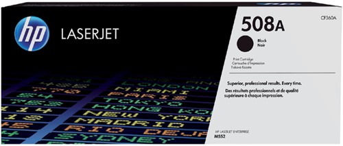 Tonercartridge HP CF360A 508A zwart 1 Stuk