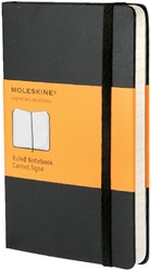 Notitieboek Moleskine pocket 90x140 lijn hc zwart 1 Stuk