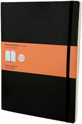 Notitieboek Moleskine XL 190x250mm lijn sc zwart 1 Stuk