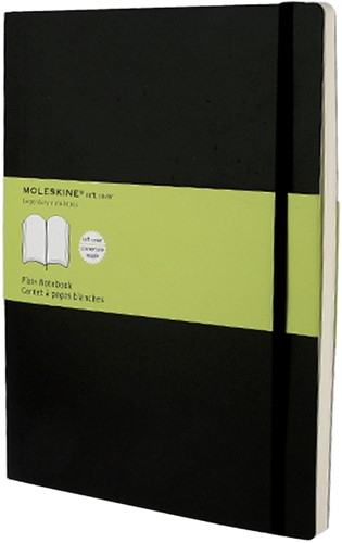 Notitieboek Moleskine XL 190x250mm blanco sc zwart 1 Stuk