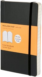 Notitieboek Moleskine pocket 90x140mm ln sc zwart 1 Stuk