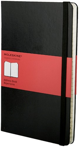 Adresboek Moleskine pocket 90x140mm hard cover zw 1 Stuk-2