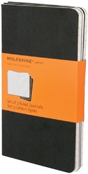 Schrift Moleskine pocket 90x140mm lijn 120 pagina's zwart