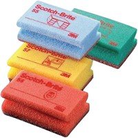 Schuurspons Scotch -Brite delicaat 70x133mm rood 10 Stuk-2