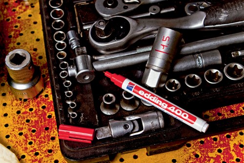 Viltstift edding 400 rond 1mm assorti 10 Stuk-3