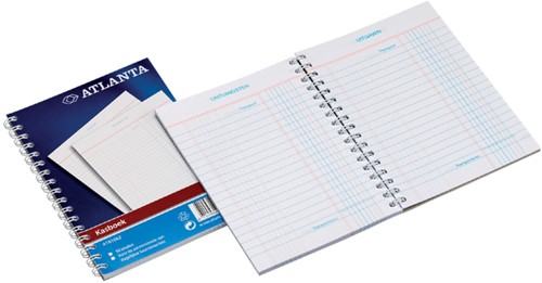 Kasboek Djois Atl A5 50x2vel 2x1 kolom zijspiraal 1 Stuk