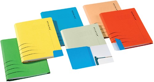 Combimap Secolor folio 1 klep recycled 250gr rood-1