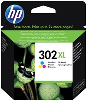 Inktcartridge HP F6U67AE 302XL kleur 1 Stuk