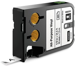LABELTAPE DYMO 1868751 12MMX7M XTL WIT/ZWART 1 STUK