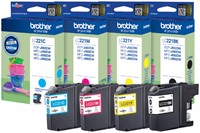 Inktcartridge Brother LC-221VALBP zwart + 3kleuren 4 Stuk-2