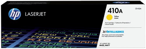 Tonercartridge HP CF412A 410A geel 1 Stuk