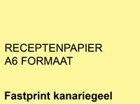 Receptpapier Fastprint A6 80gr kanariegeel 2000 Vel