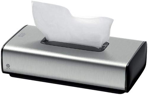 Facial tissuedispenser Tork Image Line zilver 1 Stuk-2